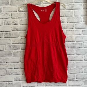 Zyia Active Red Copper Charged Athletic Tank Top